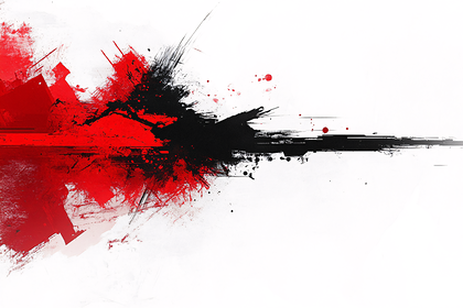 Red And Black Grunge Abstract Splatter