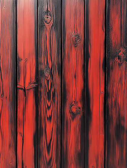 Red and Black Wood Planks