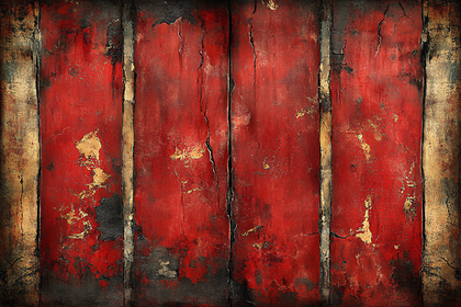 Red And Gold Cracked Texture