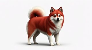 red white spitz