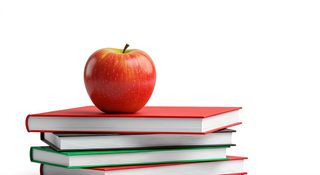 apple on books
