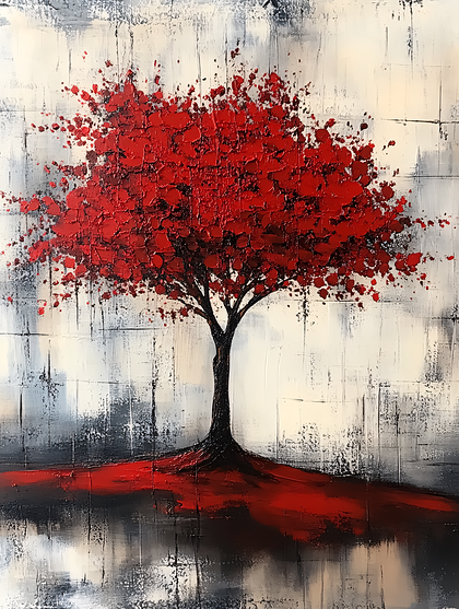 Red Autumn Tree