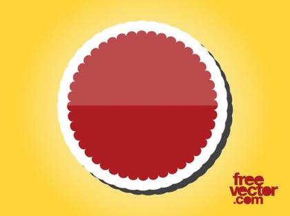Red Badge Free Vector