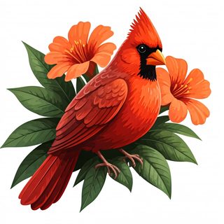 cardinal bird illustration