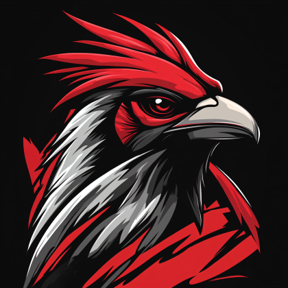 Red Crested Bird Head