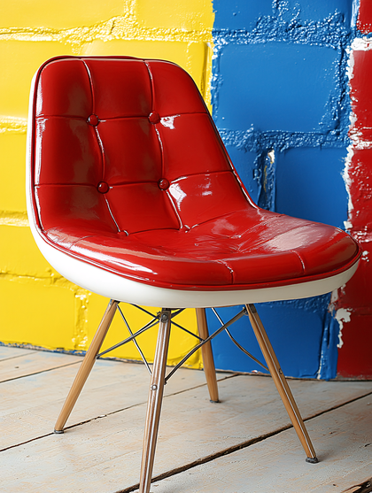 Red Cushioned Chair