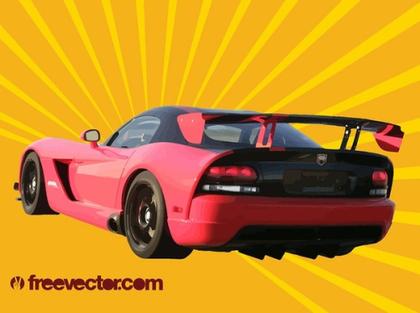 Red Dodge Viper Free Vector