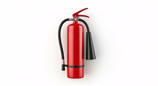 red fire extinguisher