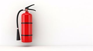 red fire extinguisher
