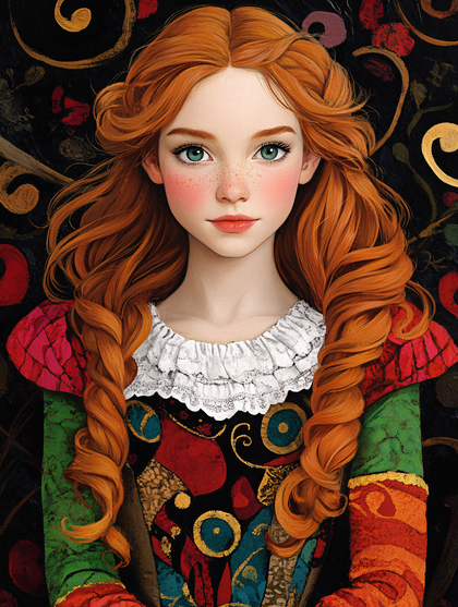 Red-Haired Girl Portrait