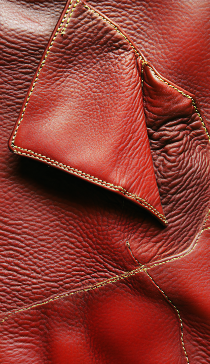 Red Leather Detail