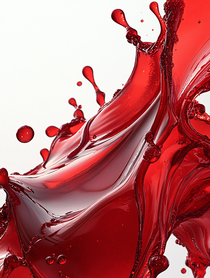 Red Liquid Splash