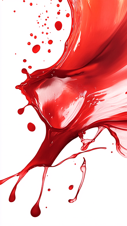 Red Liquid Splash