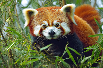 Red Panda Staring