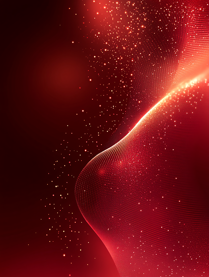 Red Particle Wave