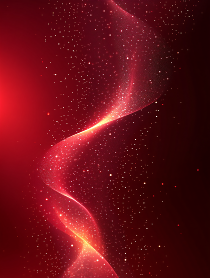 Red Particle Wave