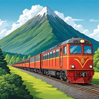 mountain-passenger-train