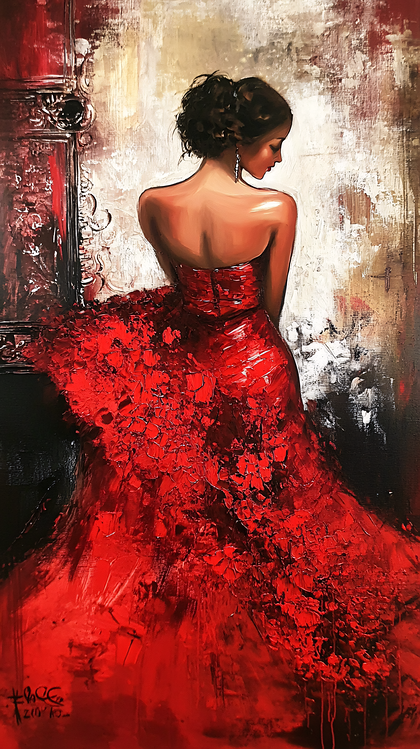 Red Passionate Woman