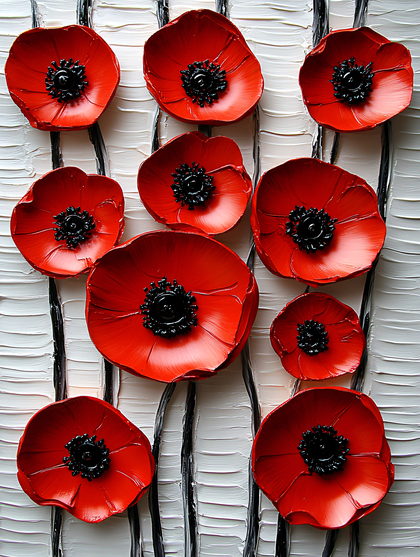 Red Poppies Painting