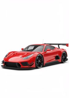 red racing car