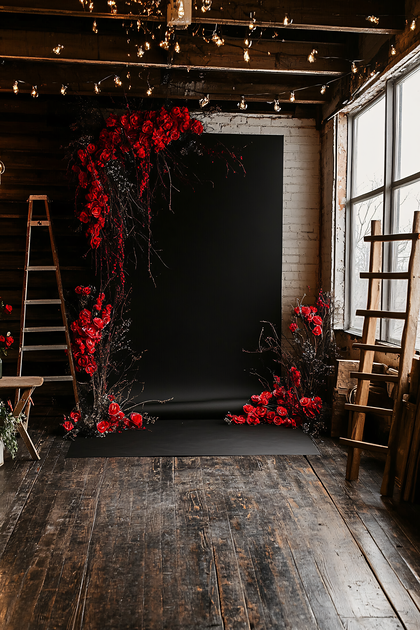 Red Rose Backdrop