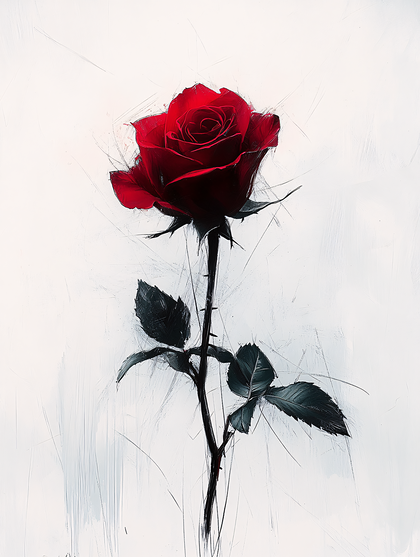 Red Rose Illustration