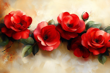 Red Roses Painting