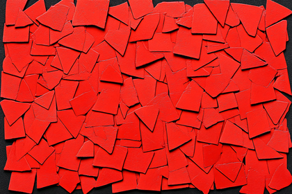 Red Shattered Abstract