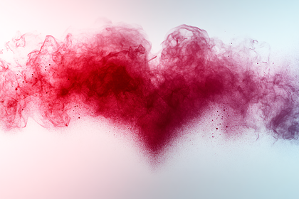 Red Smoke Cloud On Gradient Background