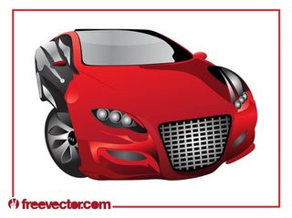 Red Sports Car Free Vector