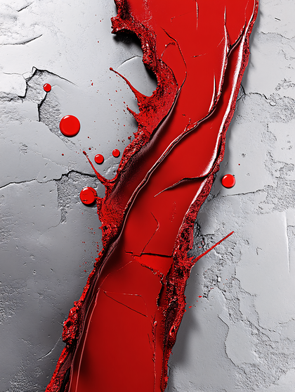 Red Stain On Concrete