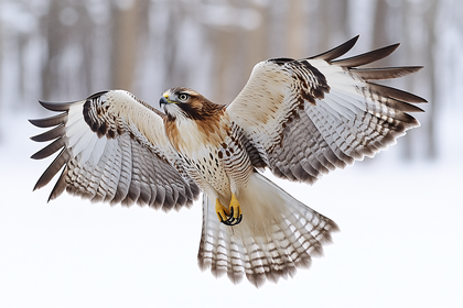 Red-Tailed Hawk Soaring Wings