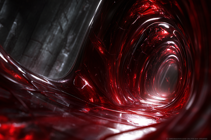 Red Tunnel Abstract