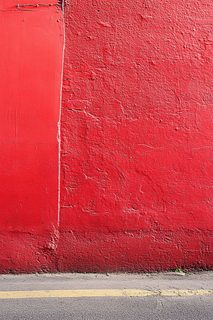 Red Wall Urban Street