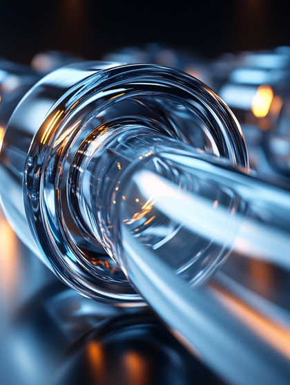 Reflective Clear Glass Tubing