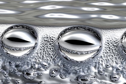 Reflective Metallic Surface