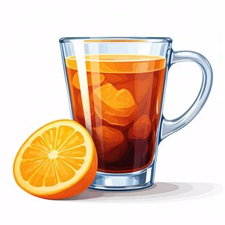 iced orange coffee