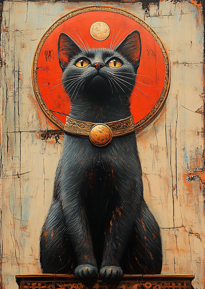 Regal Feline Guardian