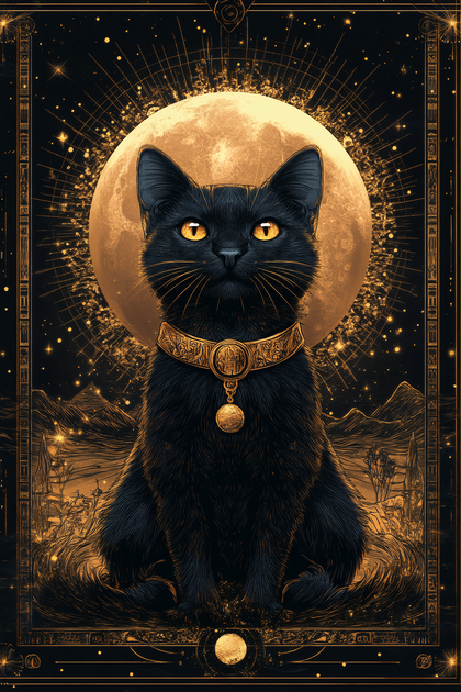 Regal Midnight Feline
