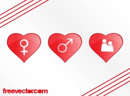 Relationship Icons Free Vector