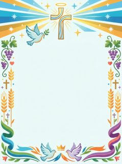 christian border frame