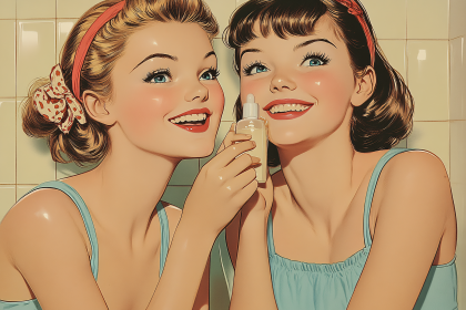 Retro Beauty Routine