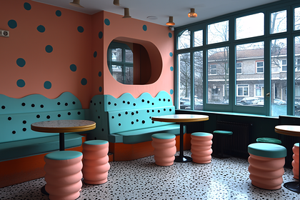 Retro Cafe Interior