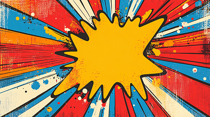 Retro Comic Explosion Background