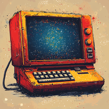 Retro Computer Display