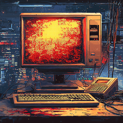 Retro Computer Glitch