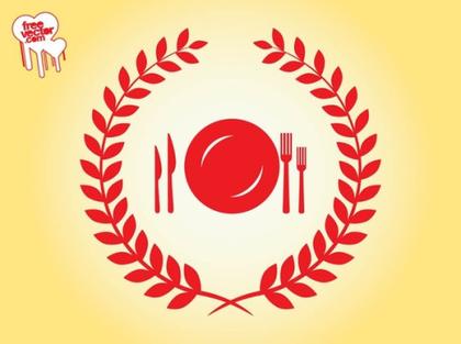 Retro Food Icon Free Vector