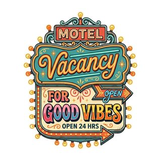 retro motel sign