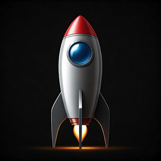 retro rocket ship