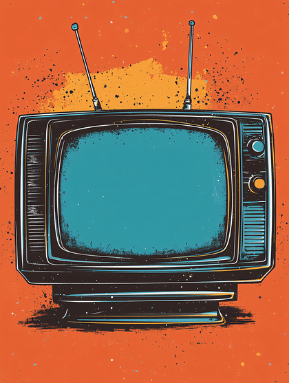 Retro Television Illustration